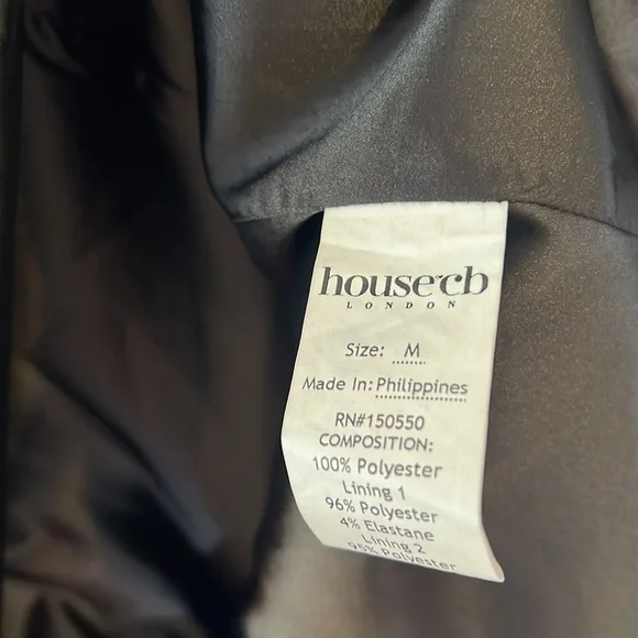 HOUSE OF CB 'Fiorella' Black Satin Corset Midi Dress NWOT - Picture 11 of 12